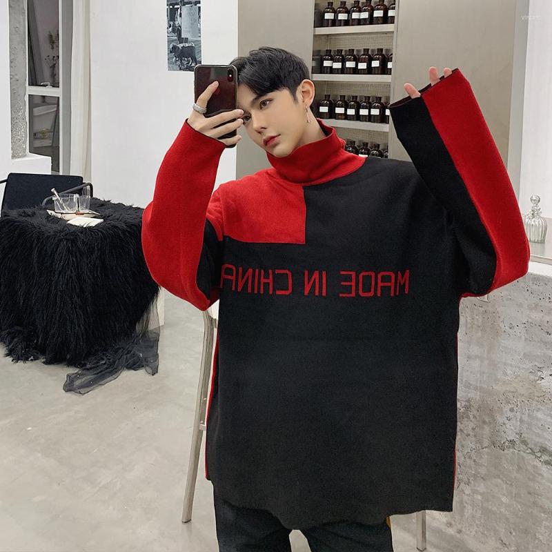 Men's Sweaters Fashion Men Sweater Patchwork Long Sleeve Knitted Pullovers Double-sided Oversize Turtleneck Streetwear Casual Winter, Purple
Men's Sweaters Fashion Men Sweater Patchwork Long Sleeve Knitted Pullovers Double-sided Oversize Turtleneck Streetwear Casual Winter, Purple