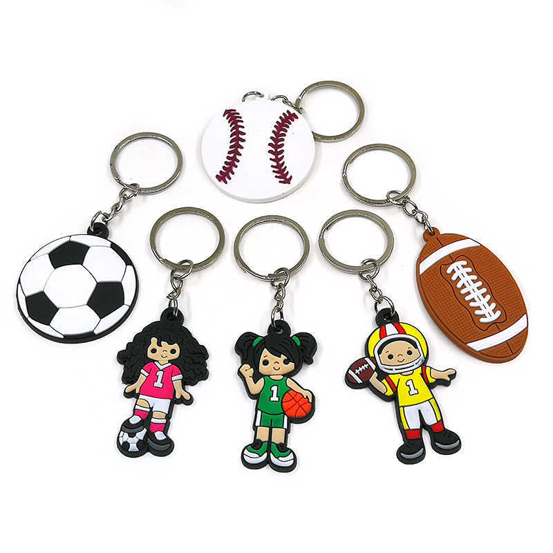 Fashion keychainsKeychains Lanyards 1PCS PVC Sale chain Sports Series rings Basketball Football Holder Bag Pendant Car Ornament Presents
Fashion keychainsKeychains Lanyards 1PCS PVC Sale chain Sports Series rings Basketball Football Holder Bag Pendant Car Ornament Presents