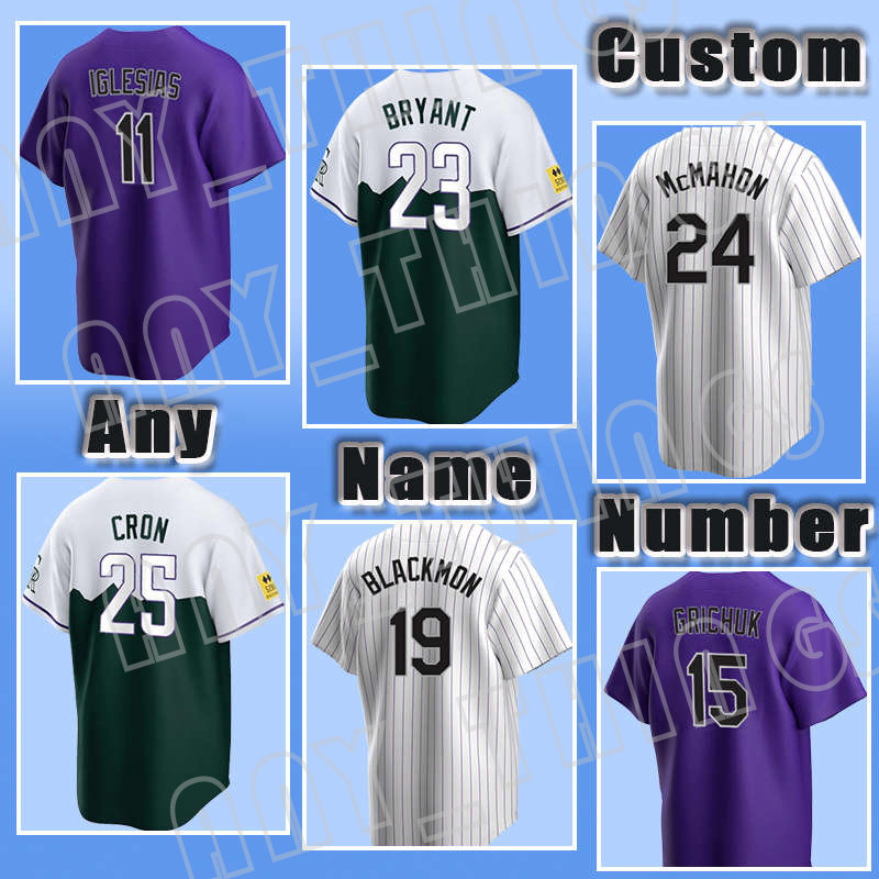 Rockies 23 Kris Bryant 24 Ryan McMahon Baseball 9 Connor Joe Jerseys 25 C.J. Cron Charlie Blackmon Randal Grichuk Jose Iglesias Yonathan Daza Brendan Rodgers Alan Trejo