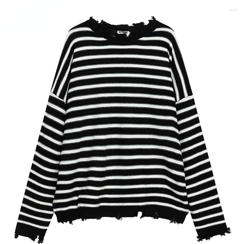 Men' Sweaters Vintage Stripe Knitted Sweater Men Women Damaged Style Pullover Harajuku Autumn Cotton Loose Knitwear Hole Tops Unisex, Black
Men' Sweaters Vintage Stripe Knitted Sweater Men Women Damaged Style Pullover Harajuku Autumn Cotton Loose Knitwear Hole Tops Unisex, Black