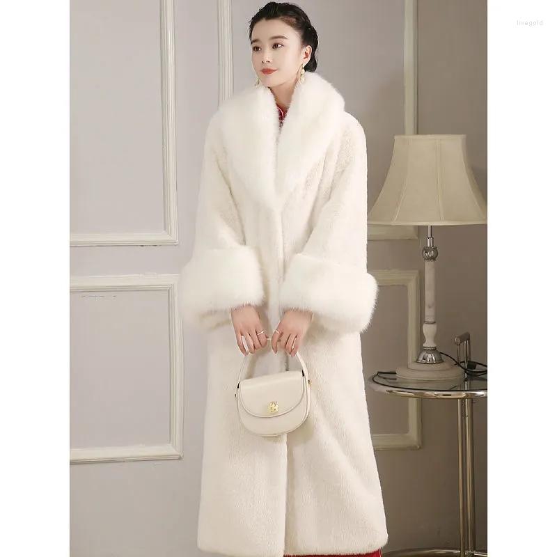 Women' Fur High End Coat Women 2022 Winter Thicken Mink Velvet Faux Jacket Lady Big Collal Long Overcoat 6XL Y994, Creamy-whi
Women' Fur High End Coat Women 2022 Winter Thicken Mink Velvet Faux Jacket Lady Big Collal Long Overcoat 6XL Y994, Creamy-whi