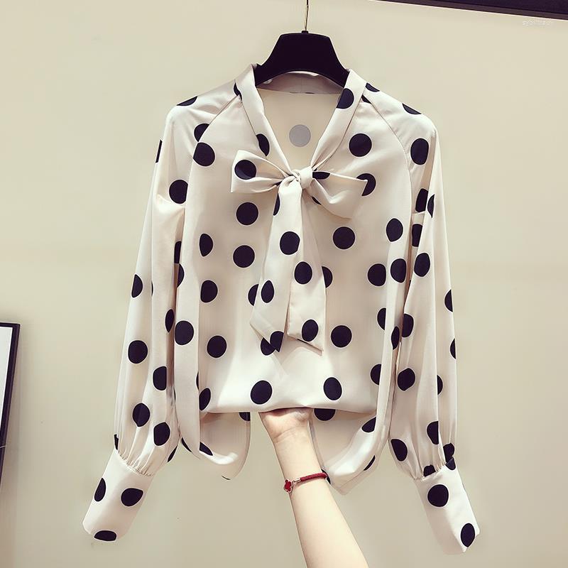 Women's Blouses Yeniery Shirt Polka Dot Chiffon Early Spring 2022 Long Sleeve Western Style Lace Up Lazy Wind Loose Top UT111, Black
Women's Blouses Yeniery Shirt Polka Dot Chiffon Early Spring 2022 Long Sleeve Western Style Lace Up Lazy Wind Loose Top UT111, Black