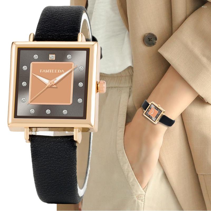 Wristwatches Qaulities Square Women Fashion Watches Simple Female Quartz Clock 2022 Retro Ladies Leather Gifts, White
Wristwatches Qaulities Square Women Fashion Watches Simple Female Quartz Clock 2022 Retro Ladies Leather Gifts, White