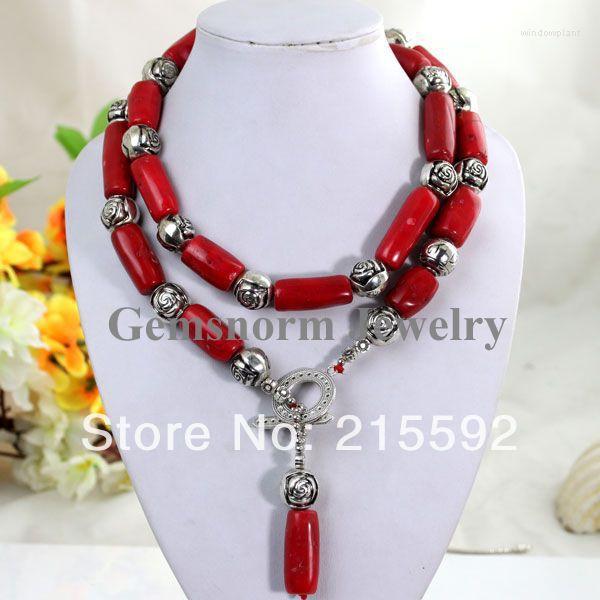 Chains Top Design Wedding Jewelry Column Red Coral Necklace Flower Alloy Beads Findings Free Shpping CN015
Chains Top Design Wedding Jewelry Column Red Coral Necklace Flower Alloy Beads Findings Free Shpping CN015