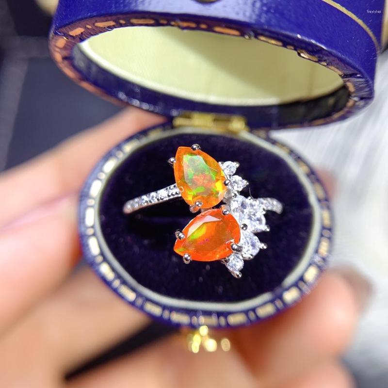 Cluster Rings Mexico Natural Orange Fire Opal Ring Pear 5x7mm 925 Sterling Silver Bride Promise For Women
Cluster Rings Mexico Natural Orange Fire Opal Ring Pear 5x7mm 925 Sterling Silver Bride Promise For Women