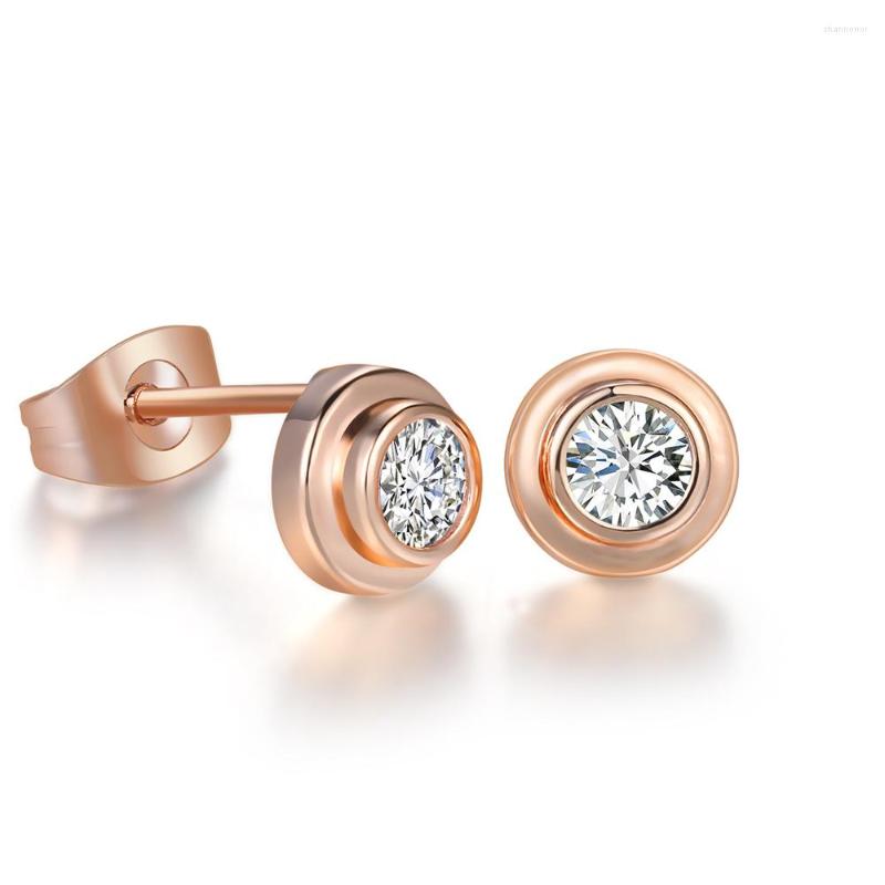 Stud Earrings Classic Crystal For Women Rose White Gold Color Fashion Round CZ Wedding Jewelry Girls E809M
Stud Earrings Classic Crystal For Women Rose White Gold Color Fashion Round CZ Wedding Jewelry Girls E809M