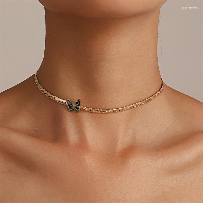 Choker Vintage Stainless Steel 18K Gold Plated Cuban Chain Butterfly Necklace For Women Punk Hip Hop Classic Jewelry Accessory Collar
Choker Vintage Stainless Steel 18K Gold Plated Cuban Chain Butterfly Necklace For Women Punk Hip Hop Classic Jewelry Accessory Collar