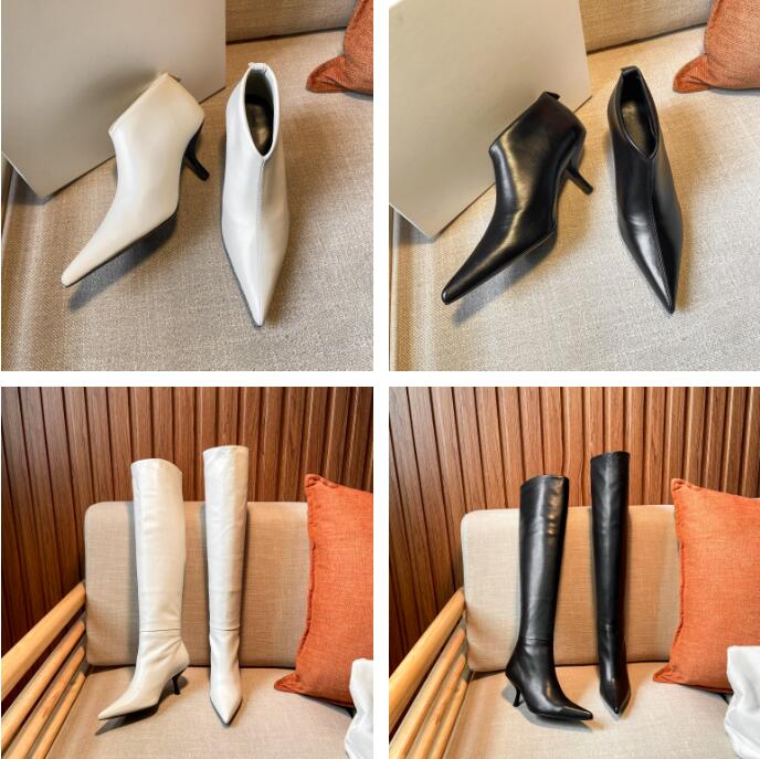 The Row Boot Designer Coco Romy Boots Women Fashion Leather Heel Ankle Booties Rows Cowskin Pointed Toe Bootie Size 35-42, Color 2
The Row Boot Designer Coco Romy Boots Women Fashion Leather Heel Ankle Booties Rows Cowskin Pointed Toe Bootie Size 35-42, Color 2