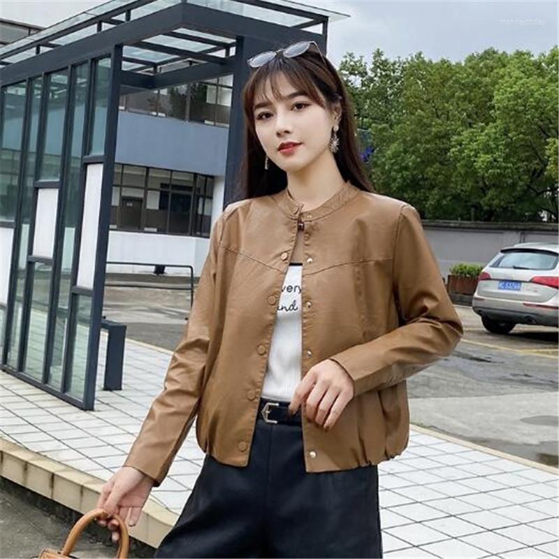 Women's Leather 2022 Selling High Quality Soft Pu Jacket Spring Single Light Comfortable Casual Jackets Women's Clothing, Beige
Women's Leather 2022 Selling High Quality Soft Pu Jacket Spring Single Light Comfortable Casual Jackets Women's Clothing, Beige