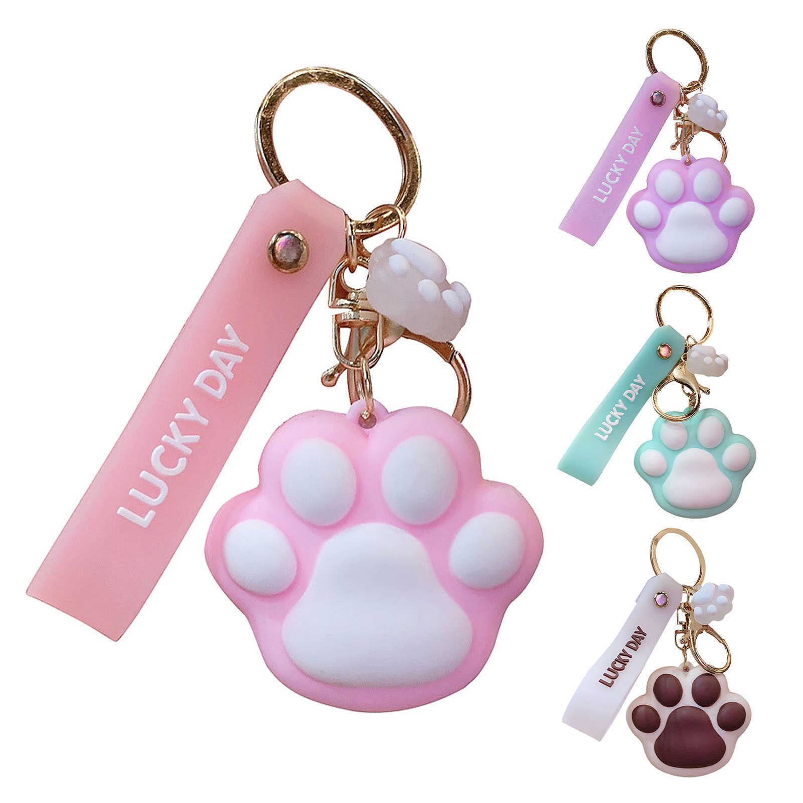 Fashion keychainsKeychains Lanyards Cat Paw Keychain Animal Pendant Key Chain Girl Cute Keyring Decorative Accessories For Car Keys Bags Gifts
Fashion keychainsKeychains Lanyards Cat Paw Keychain Animal Pendant Key Chain Girl Cute Keyring Decorative Accessories For Car Keys Bags Gifts