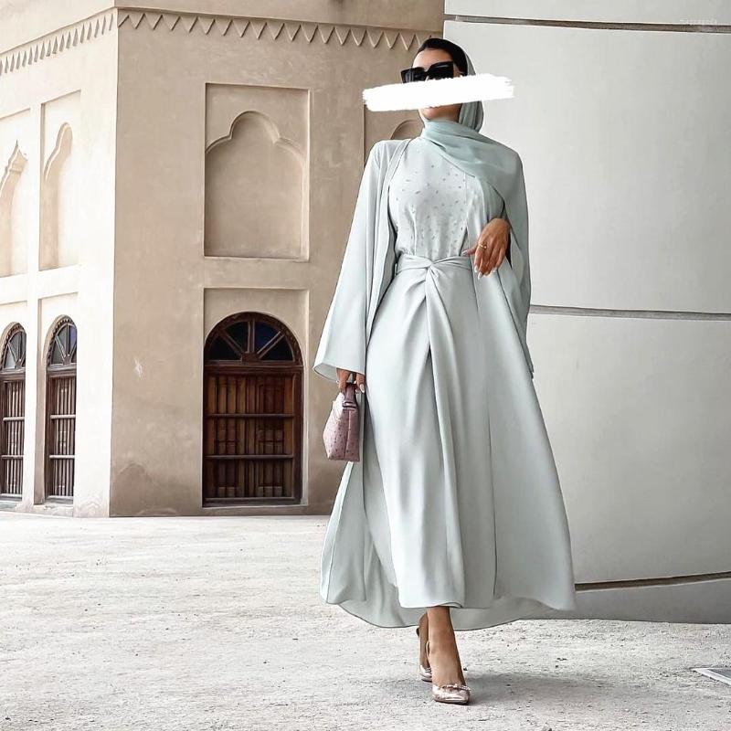 Ethnic Clothing Wepbel Muslim Dress Eid Abaya Islamic Robe Turkey Beaded Kaftan 3 Piece Suit Cardigan Outwear Ramadan Maxi
Ethnic Clothing Wepbel Muslim Dress Eid Abaya Islamic Robe Turkey Beaded Kaftan 3 Piece Suit Cardigan Outwear Ramadan Maxi