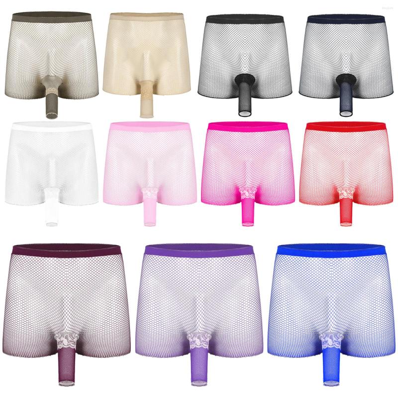 Underpants Sexy Men Fishnet See Through Boxers Underwear Hollow Out Breathable Stretchy Sissy Brief Lace Trim Bulge Pouch Shorts, Black
Underpants Sexy Men Fishnet See Through Boxers Underwear Hollow Out Breathable Stretchy Sissy Brief Lace Trim Bulge Pouch Shorts, Black
