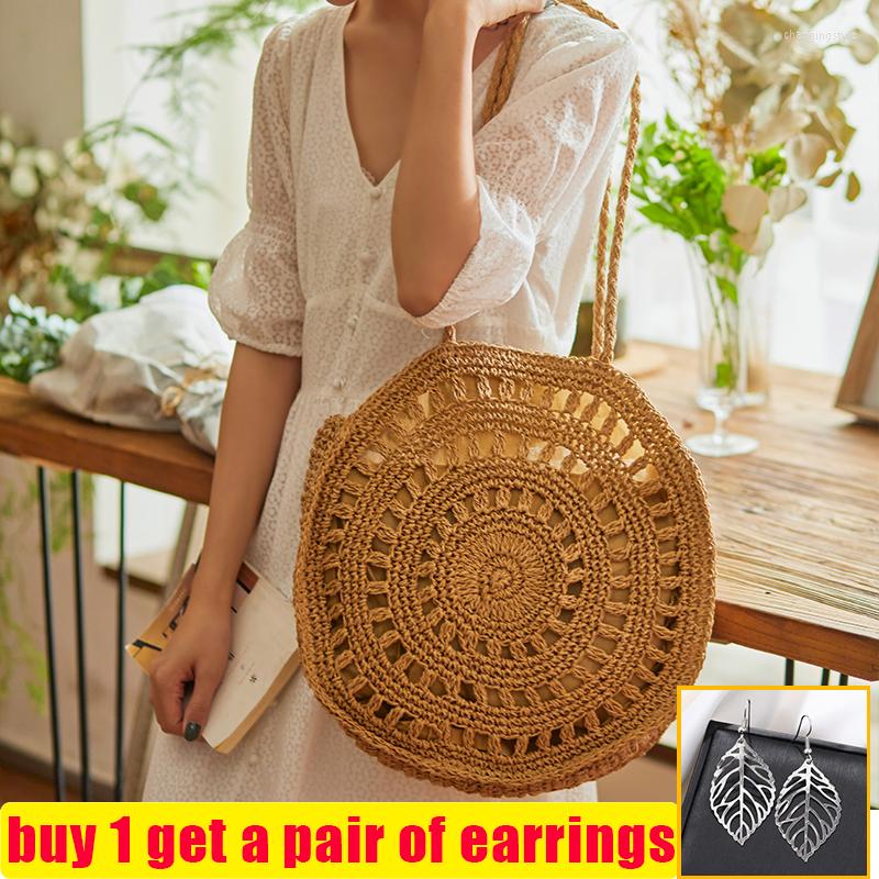 Evening Bags Summer Round Straw Shoulder For Women Casual Handmade Rattan Woven Beach CrossBody Bag Female Travel Shopping Handbag Totes, Beige
Evening Bags Summer Round Straw Shoulder For Women Casual Handmade Rattan Woven Beach CrossBody Bag Female Travel Shopping Handbag Totes, Beige