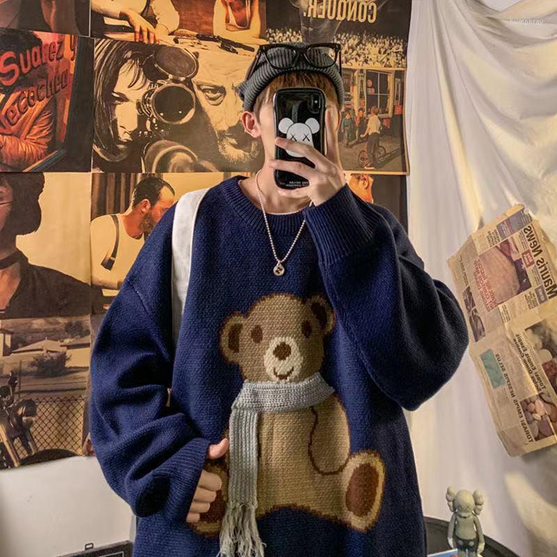 Men' Sweaters 2022 Men' Japanese Style Retro Round Neck Pullover Wool Sweater Loose Bear Decorate Coats Top In Warm Knitting, Black
Men' Sweaters 2022 Men' Japanese Style Retro Round Neck Pullover Wool Sweater Loose Bear Decorate Coats Top In Warm Knitting, Black