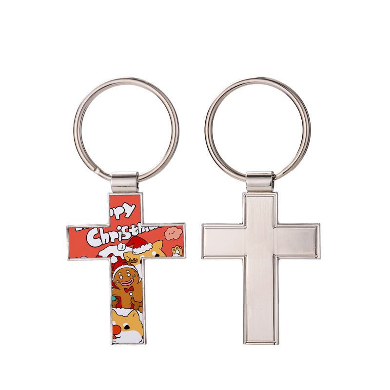 Sublimate Blank Cross Keychain Heat Transfer Metal Keychains DIY Gift Keyring Fashion Accessories RRA417
Sublimate Blank Cross Keychain Heat Transfer Metal Keychains DIY Gift Keyring Fashion Accessories RRA417