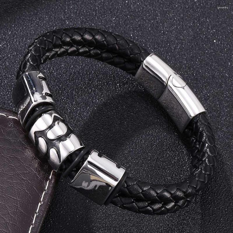 Bangle 2022 Design Men Leather Bracelet Jewelry Punk Stainless Steel Magnetic Clasp Male Wrist Band Vintage Gifts
Bangle 2022 Design Men Leather Bracelet Jewelry Punk Stainless Steel Magnetic Clasp Male Wrist Band Vintage Gifts