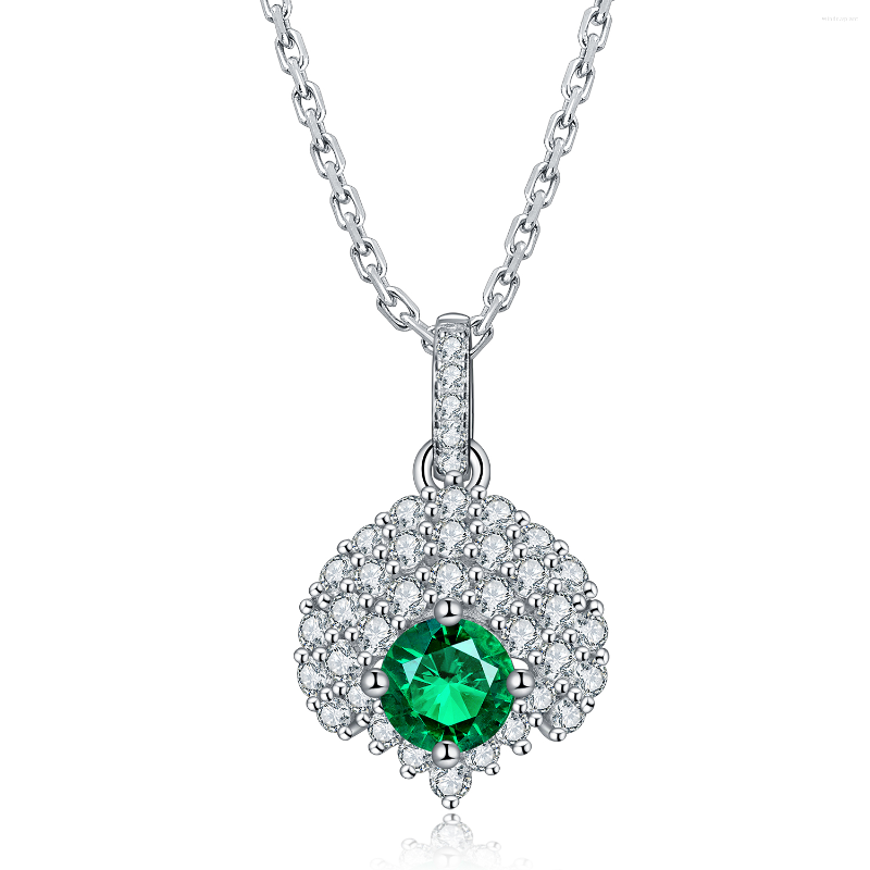 Chains Unique Design Necklace Women Lab Zambian Emerald Necklaces 925 Sterling Silver Pendant Charm Beads
Chains Unique Design Necklace Women Lab Zambian Emerald Necklaces 925 Sterling Silver Pendant Charm Beads