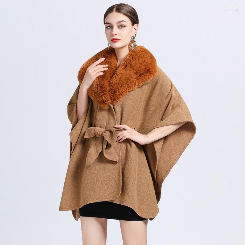 Scarves Women Warm Fur Collar Shawls Wraps Luxury Winter Ponchos Cashmere Blend Capes Loose Cardigans Coat Cachecol Feminino Mantilla
Scarves Women Warm Fur Collar Shawls Wraps Luxury Winter Ponchos Cashmere Blend Capes Loose Cardigans Coat Cachecol Feminino Mantilla