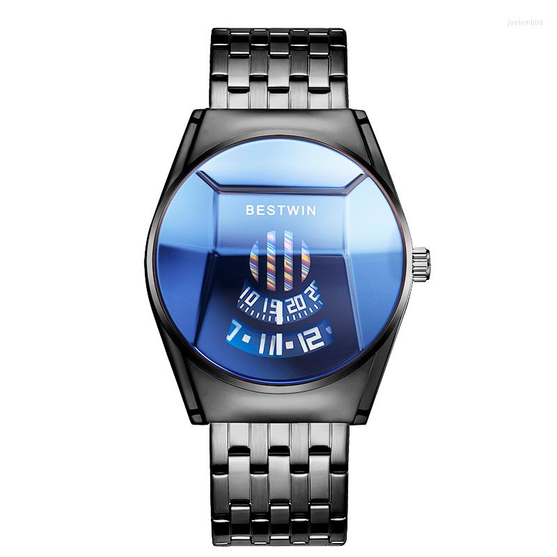 Wristwatches Creative Unique Design Men's No Pointer Watches WIN Sport Wristwatch Stainless Steel Men Fashion Quartz, Leather-black
Wristwatches Creative Unique Design Men's No Pointer Watches WIN Sport Wristwatch Stainless Steel Men Fashion Quartz, Leather-black