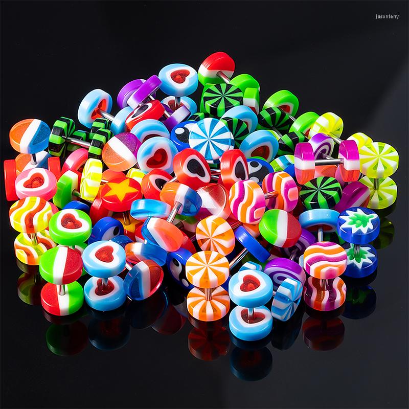 Stud Earrings 10pcs Acrylic Cartilage Earring Ear Fake Plug Tunnel Stretcher Taper Cheater Expander Gauges Tragus Piercing Jewelry 
Stud Earrings 10pcs Acrylic Cartilage Earring Ear Fake Plug Tunnel Stretcher Taper Cheater Expander Gauges Tragus Piercing Jewelry