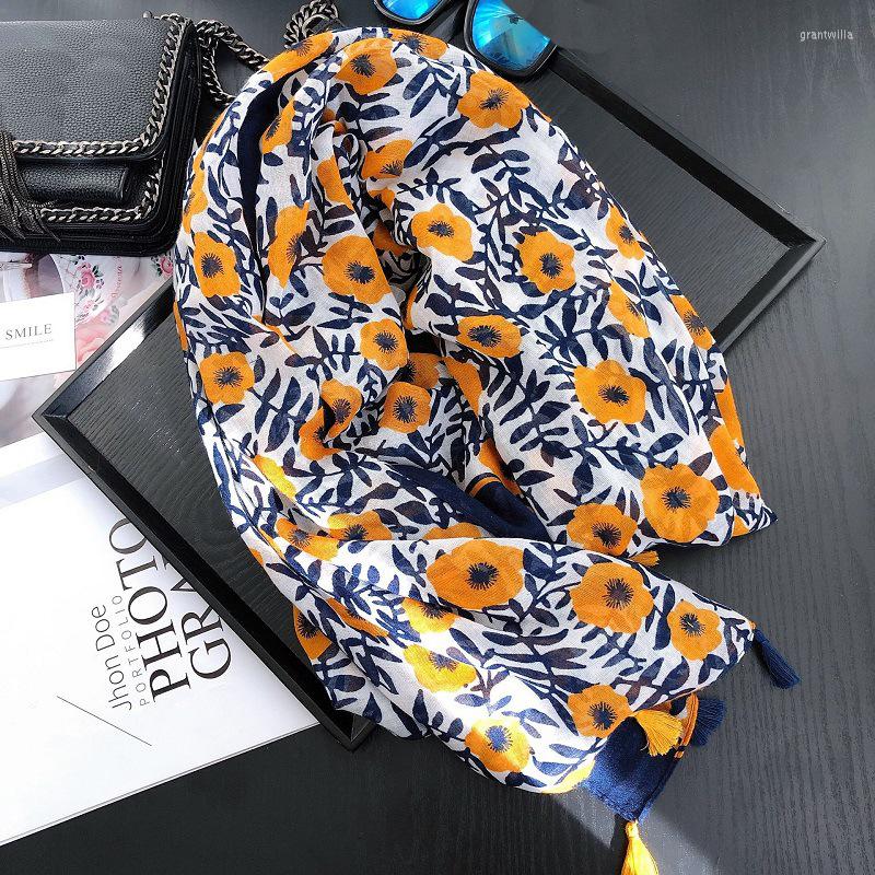 Scarves 2022 Spring Flower Print Scarf Shawls Floral Tassel Long Wrap Viscose Hijab
Scarves 2022 Spring Flower Print Scarf Shawls Floral Tassel Long Wrap Viscose Hijab