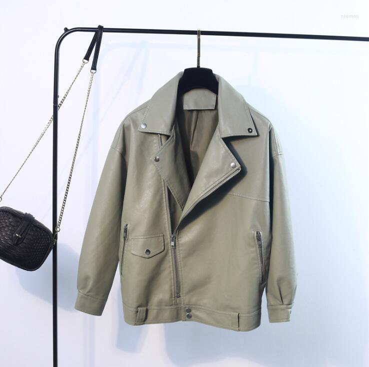 Women's Leather Autumn Women Faux Jacket Casual Loose Soft Pu Motorcycle Punk Coat Female Zipper Rivet Outerwear Gothic, Beige
Women's Leather Autumn Women Faux Jacket Casual Loose Soft Pu Motorcycle Punk Coat Female Zipper Rivet Outerwear Gothic, Beige