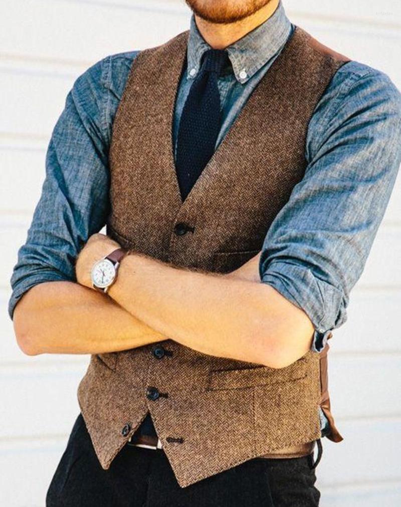 Men' Vests Brown /Black Tweed Waistcoat Wool Men Casual Vintage Slim Fit V-neck British Style For Wedding Groomsmen Leisure Business, Orange
Men' Vests Brown /Black Tweed Waistcoat Wool Men Casual Vintage Slim Fit V-neck British Style For Wedding Groomsmen Leisure Business, Orange