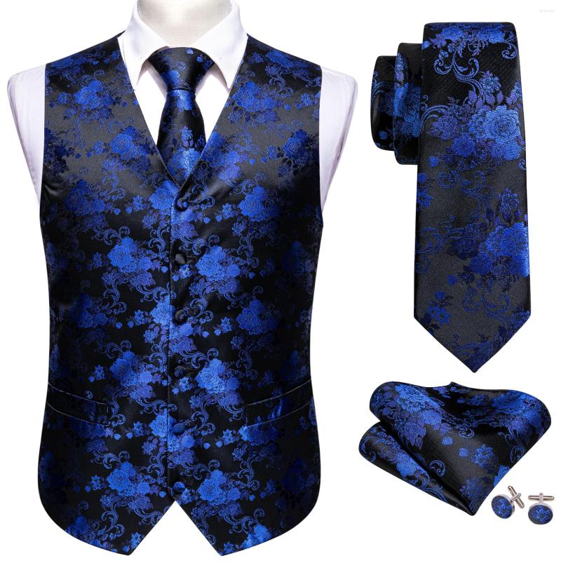 Men's Vests Men Blue Waistcoat Silk Vest For Jacquard Floral Tie Hanky 4PC Set Formal Business Party Male Jacket Barry.Wang Designer, F-2543
Men's Vests Men Blue Waistcoat Silk Vest For Jacquard Floral Tie Hanky 4PC Set Formal Business Party Male Jacket Barry.Wang Designer, F-2543