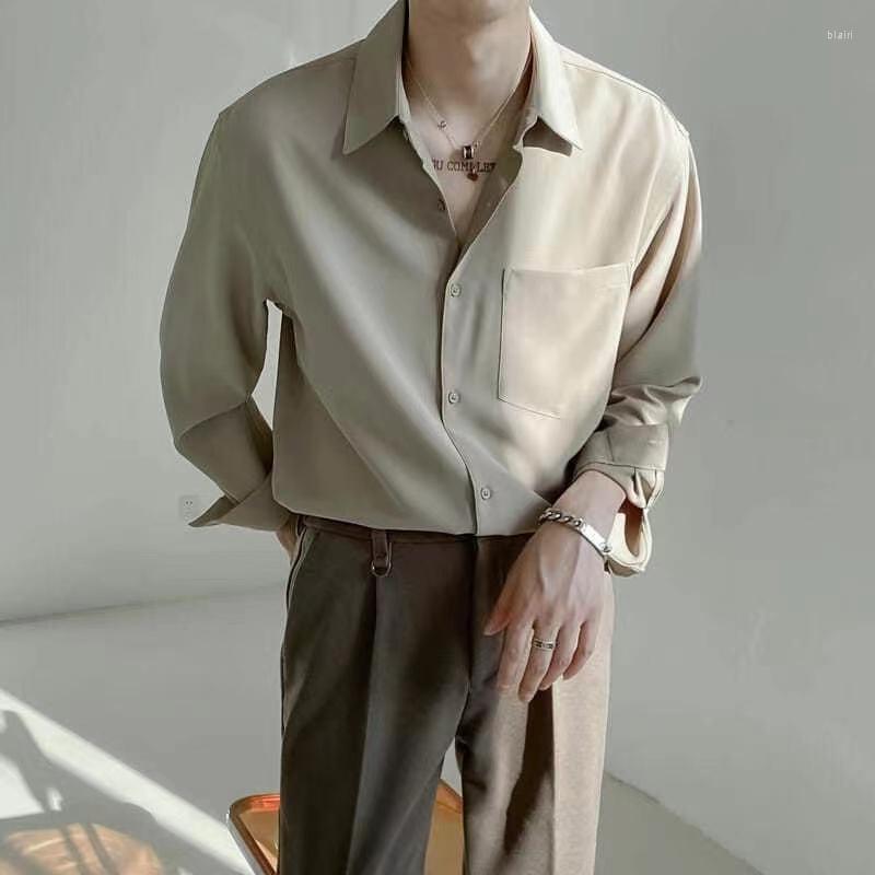 Men's Casual Shirts Spring Senior Long Sleeve Button Down For Men Korean Fashion Loose Drape Solid Color All-match Men's Shirt Blouse, White
Men's Casual Shirts Spring Senior Long Sleeve Button Down For Men Korean Fashion Loose Drape Solid Color All-match Men's Shirt Blouse, White