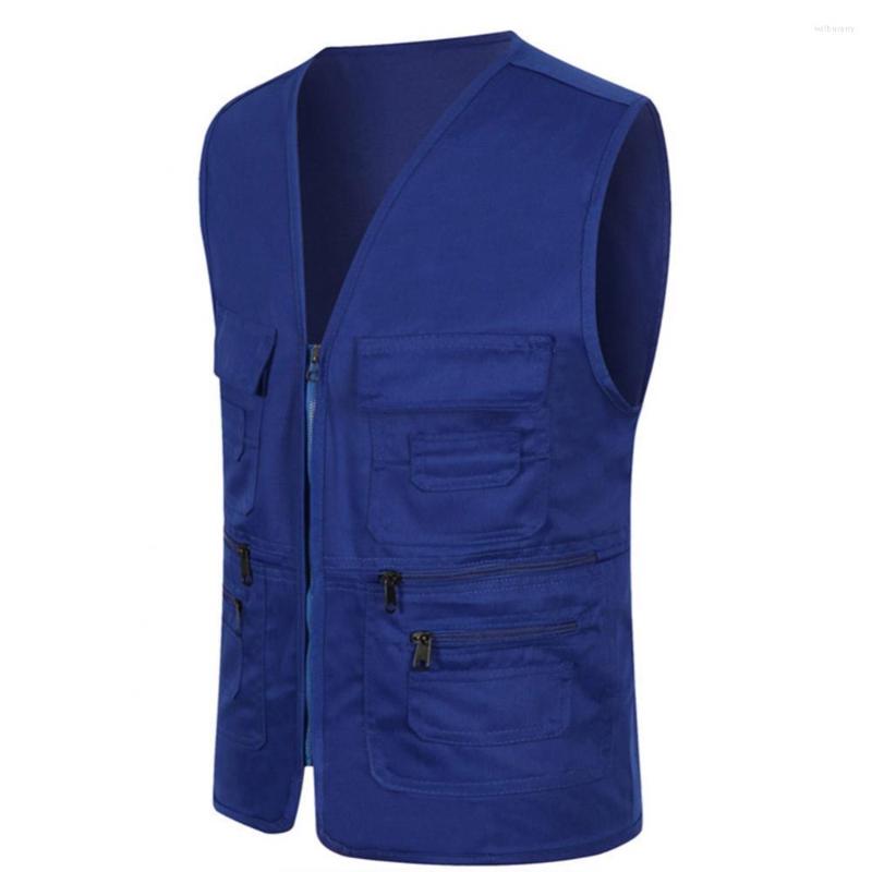 Men's Vests Summer Vest Unisex Multi-Pocket Zipper Closure Comfortable Solid Color Waistcoat Work Fishing Pography Jacket, Black
Men's Vests Summer Vest Unisex Multi-Pocket Zipper Closure Comfortable Solid Color Waistcoat Work Fishing Pography Jacket, Black