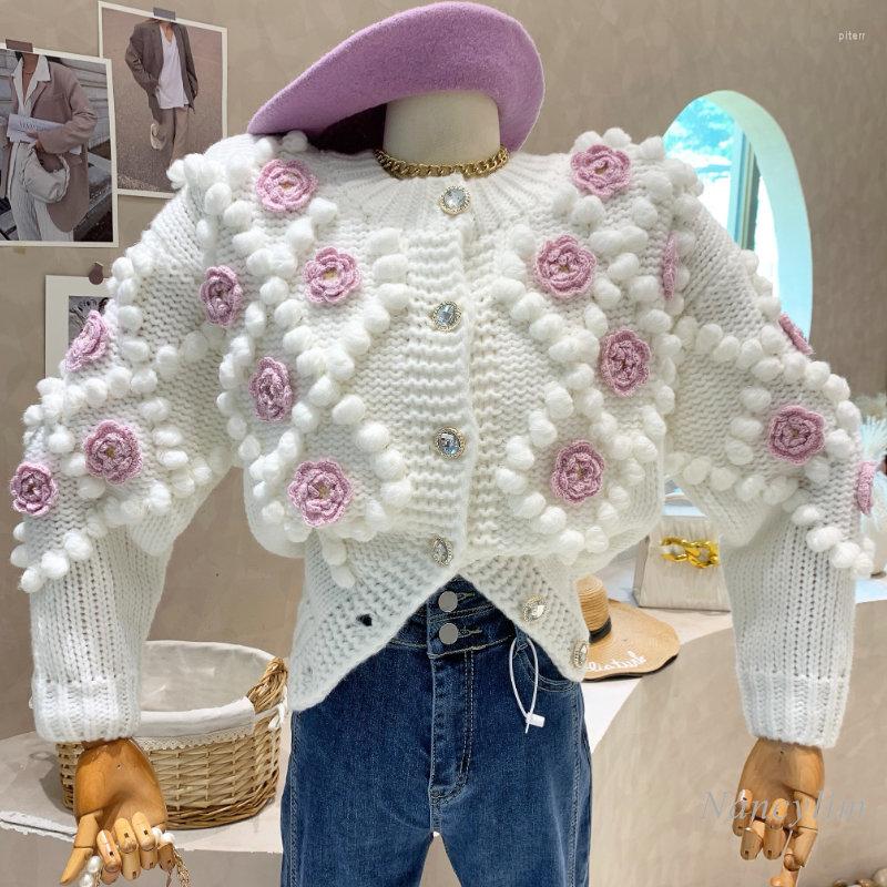 Women's Knits Autumn Three-Dimensional Purple Flower Knitted Cardigan For Women 2022 Thicked Loose Outerwear Cute Hairball Sweater Coat, Blue
Women's Knits Autumn Three-Dimensional Purple Flower Knitted Cardigan For Women 2022 Thicked Loose Outerwear Cute Hairball Sweater Coat, Blue