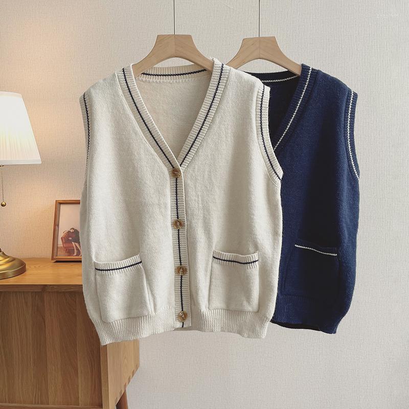 Women's Vests Japanese Simple Button Cardigan Sweater Vest Autumn Thin Korean Workwear Knitted Sleeveless Jacket Women Waistcoat, Apricot
Women's Vests Japanese Simple Button Cardigan Sweater Vest Autumn Thin Korean Workwear Knitted Sleeveless Jacket Women Waistcoat, Apricot