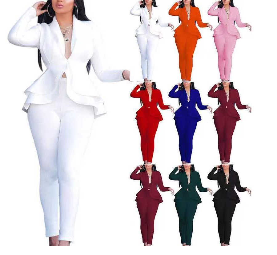 LuxuryAutumn Blazer Set Women Ladies Ruffle Women Suits Elegant Women's Suit jacket coat Sets Winter Office Lady Pant For, Yellow
LuxuryAutumn Blazer Set Women Ladies Ruffle Women Suits Elegant Women's Suit jacket coat Sets Winter Office Lady Pant For, Yellow