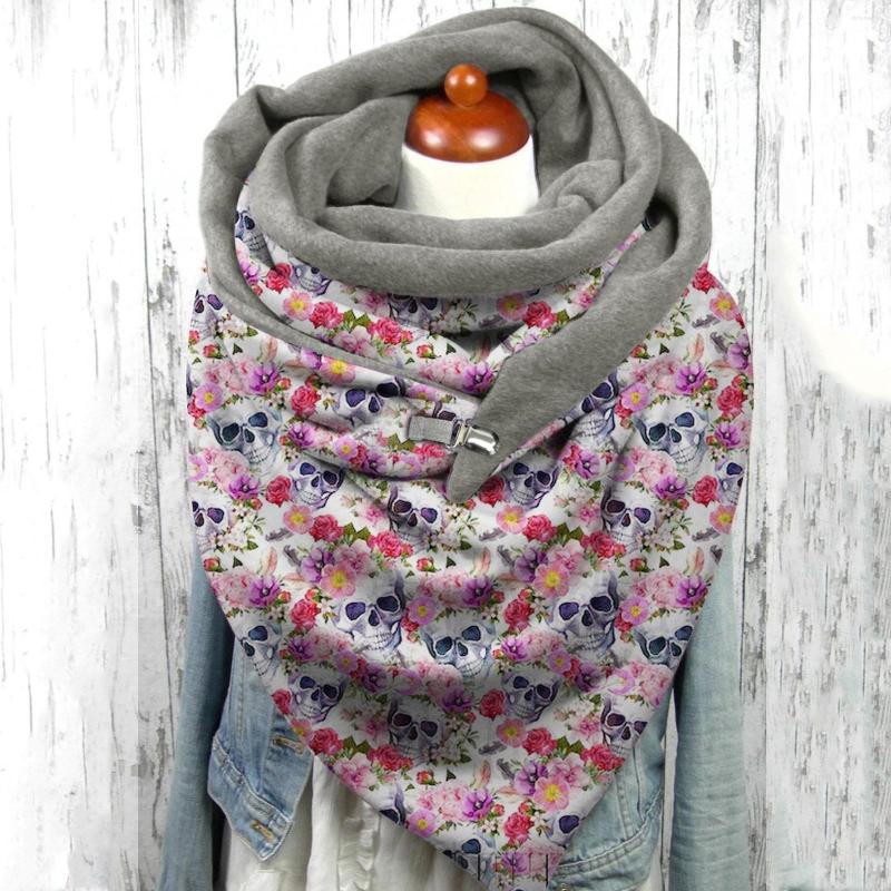 Scarves Womens Warm Scarf Halloween Winter Print Button Wrap Casual Shawls Fashion Long Shawl Scaf Women 
Scarves Womens Warm Scarf Halloween Winter Print Button Wrap Casual Shawls Fashion Long Shawl Scaf Women