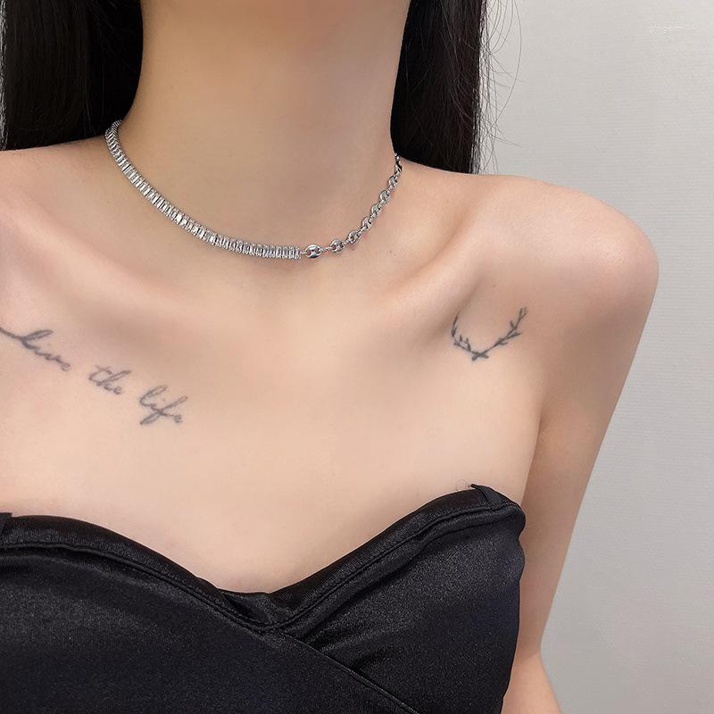 Choker Korean Silver Color Sparkling Clavicle Chain Necklace Collar For Women Jewelry Wedding Party Birthday Gift 
Choker Korean Silver Color Sparkling Clavicle Chain Necklace Collar For Women Jewelry Wedding Party Birthday Gift