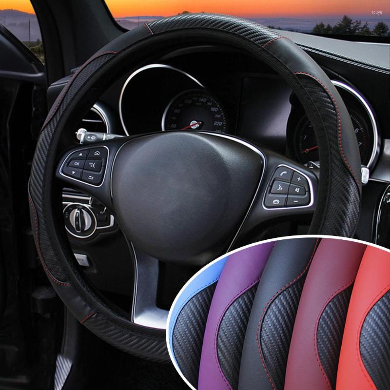 Steering Wheel Covers Car Cover Anti Slip Car-styling Breathable Carbon Fiber PU Leather Suitable For 37-38cm
Steering Wheel Covers Car Cover Anti Slip Car-styling Breathable Carbon Fiber PU Leather Suitable For 37-38cm
