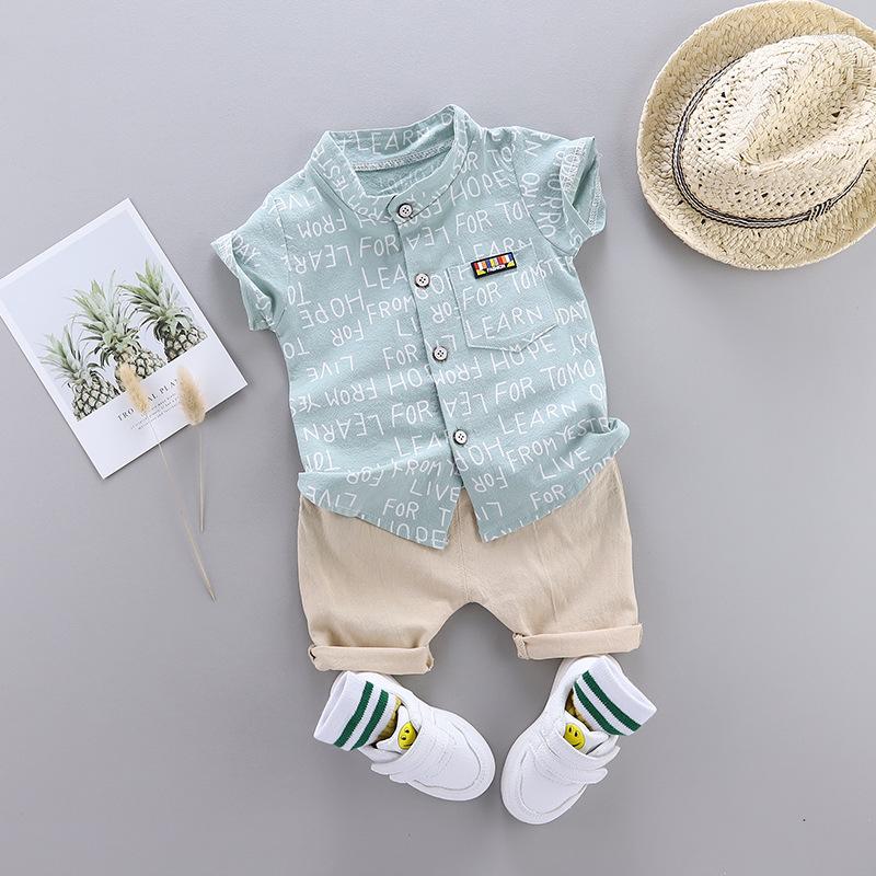 Clothing Sets Summer Boys Clothes Baby Letter Shirt Set Print Short Sleeve Pants For Infant Toddler Boy 2 PCS Outwear 1 3 4 Years, Green
Clothing Sets Summer Boys Clothes Baby Letter Shirt Set Print Short Sleeve Pants For Infant Toddler Boy 2 PCS Outwear 1 3 4 Years, Green