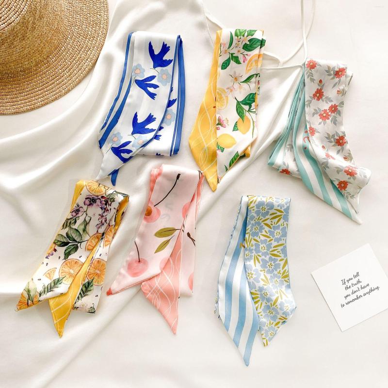 Scarves Fashion Hair Scarf Women Long Wrist Ribbon Skinny Neck Headbands 7 125cm Print Hairband Silk Satin Bag Accessories
Scarves Fashion Hair Scarf Women Long Wrist Ribbon Skinny Neck Headbands 7 125cm Print Hairband Silk Satin Bag Accessories