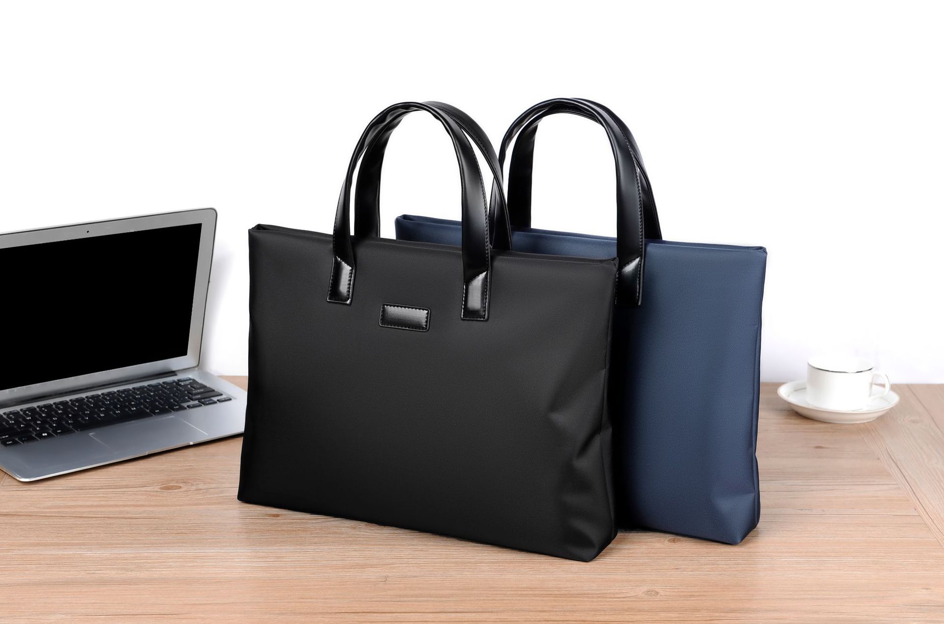 Business briefcases men unisex women document case nylon fashion laptop bag printing logo conference document papers, Black
Business briefcases men unisex women document case nylon fashion laptop bag printing logo conference document papers, Black