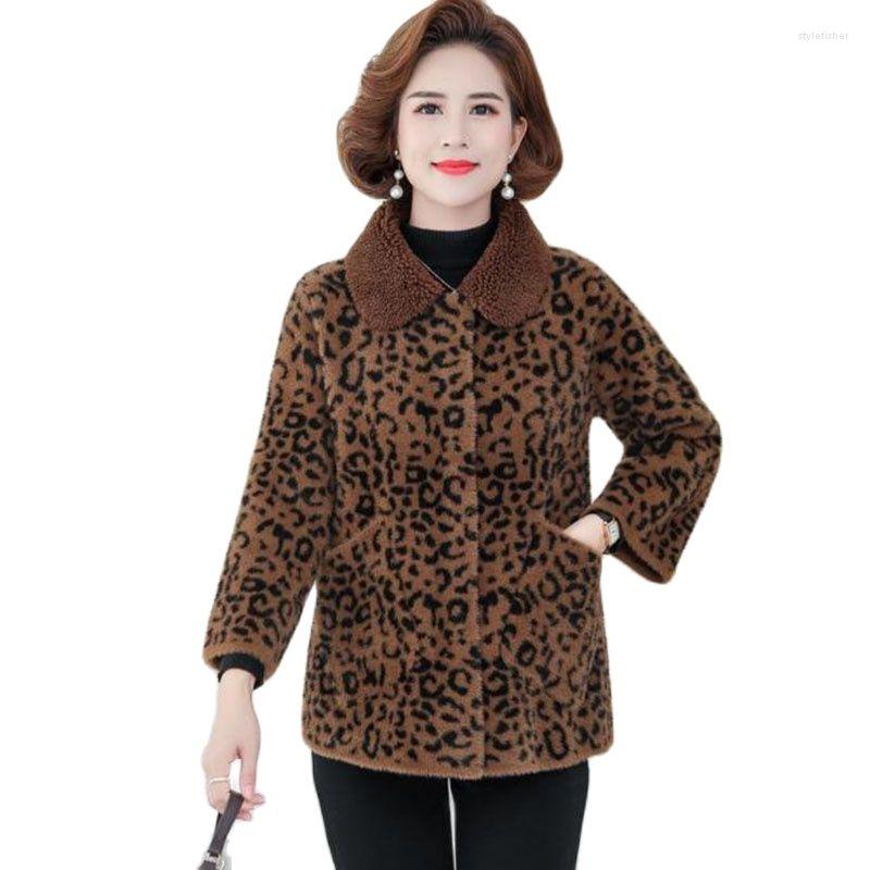 Women's Wool 20222 Autumn Winter Leopard Imitate Mink Fleece Women's Coat Fashion Pocket Loose You Ya Middle-Aged Mother Jacket -6XL, Beige
Women's Wool 20222 Autumn Winter Leopard Imitate Mink Fleece Women's Coat Fashion Pocket Loose You Ya Middle-Aged Mother Jacket -6XL, Beige