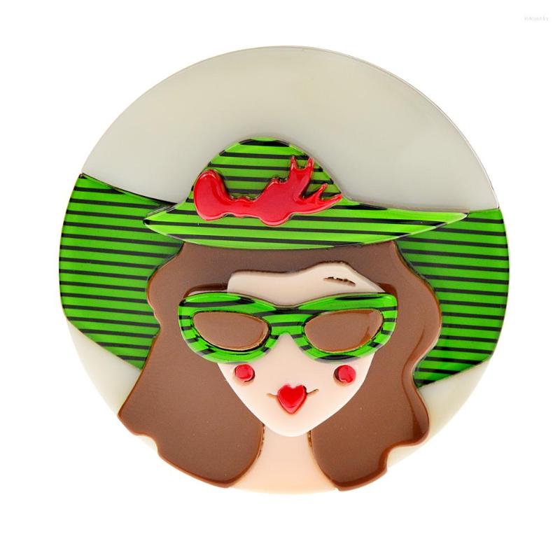 Brooches CINDY XIANG Acrylic Wear Big Hat Women Brooch Fashion Acetate Fiber Pin Green Color Arrival 
Brooches CINDY XIANG Acrylic Wear Big Hat Women Brooch Fashion Acetate Fiber Pin Green Color Arrival