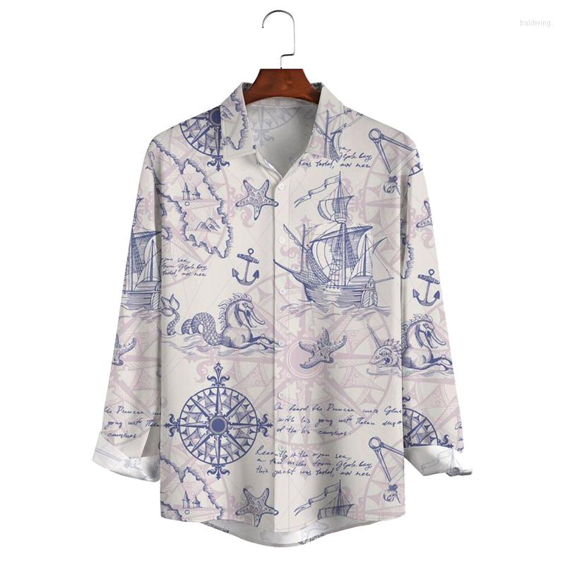 Men' Casual Shirts Men' Long Sleeve Hawaiian Shirt With Chest Pocket, Sky blue
Men' Casual Shirts Men' Long Sleeve Hawaiian Shirt With Chest Pocket, Sky blue