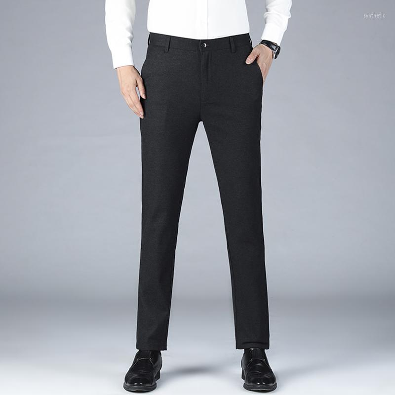 Men's Pants Men's Matte And Thickened Stretch Business Straight Slim Casual Trousers, Black
Men's Pants Men's Matte And Thickened Stretch Business Straight Slim Casual Trousers, Black