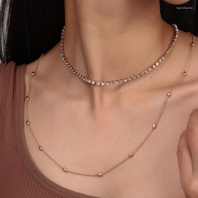 Choker 2022 Gold Color Luxury Bling Crystal Double Layers Beads Chain Necklace Fashion Women Statement Tassel Chocker Jewelry
Choker 2022 Gold Color Luxury Bling Crystal Double Layers Beads Chain Necklace Fashion Women Statement Tassel Chocker Jewelry