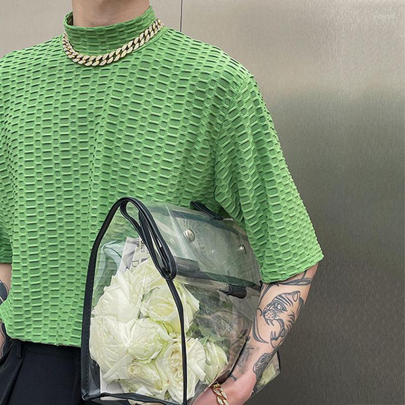 Men's T Shirts 2022 Men's Short-sleeved T-shirt Summer Style With A Niche Design Top Green Half Turtleneck Bottoming Shirt, Black
Men's T Shirts 2022 Men's Short-sleeved T-shirt Summer Style With A Niche Design Top Green Half Turtleneck Bottoming Shirt, Black
