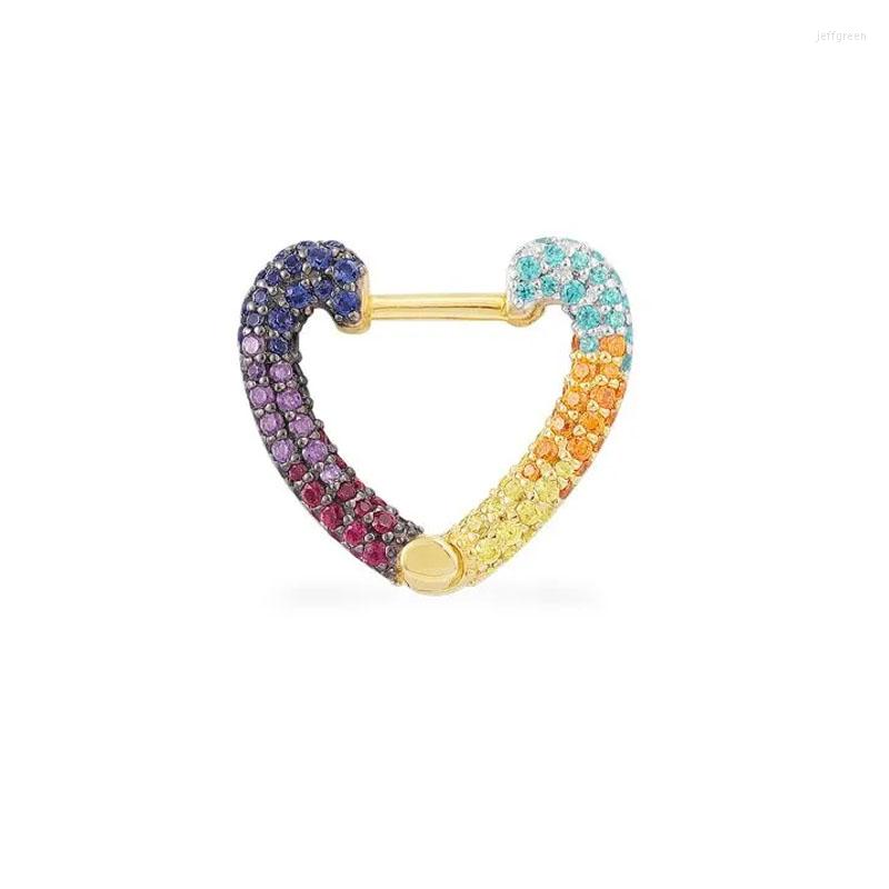 Dangle Earrings SOELLE Fashion Real 925 Sterling Silver Jewelry Single Multicolor Small Rainbow Heart Earring Micro Cubic Zirconia 1pc For
Dangle Earrings SOELLE Fashion Real 925 Sterling Silver Jewelry Single Multicolor Small Rainbow Heart Earring Micro Cubic Zirconia 1pc For