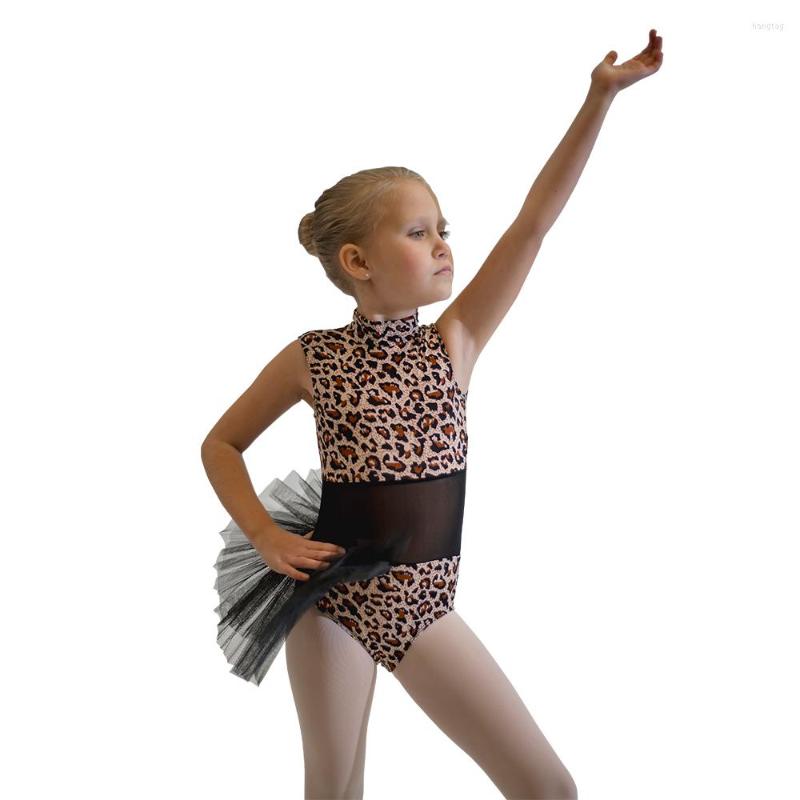 Stage Wear Children Jazz Dance Costume Leopard Print Lycra Stretchy Bodice With Mesh Insert Stiffy Tulle Skirt At Side
Stage Wear Children Jazz Dance Costume Leopard Print Lycra Stretchy Bodice With Mesh Insert Stiffy Tulle Skirt At Side