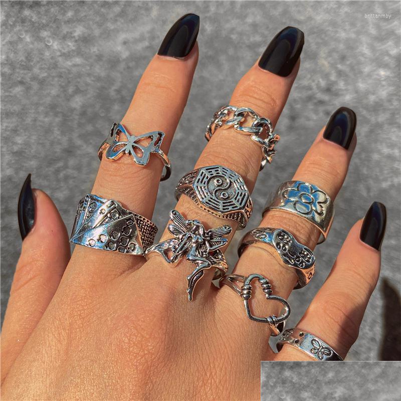 Cluster Rings Cluster Rings Punk Sier Color Heart Set For Women Men Vintage Moon Star Animal Butterfly Chain Finger Ring Female Male Dh5Zi
Cluster Rings Cluster Rings Punk Sier Color Heart Set For Women Men Vintage Moon Star Animal Butterfly Chain Finger Ring Female Male Dh5Zi