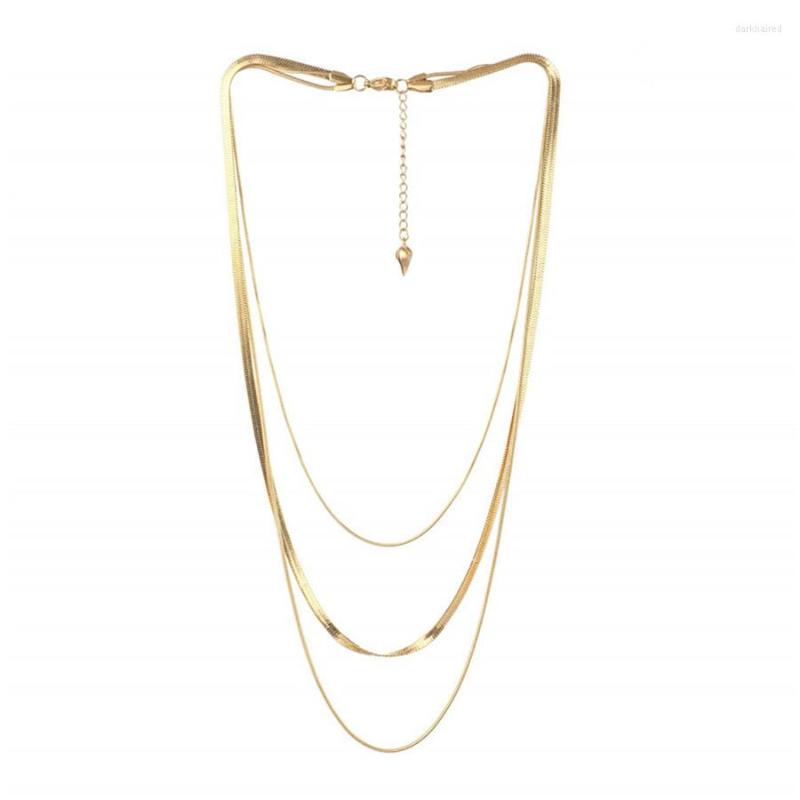 Chains 2022 Triply Wear Snakesbone Chain Fashion Simple Necklace Collbone Bohemian Style Copper Plated Real Gold Jewelry
Chains 2022 Triply Wear Snakesbone Chain Fashion Simple Necklace Collbone Bohemian Style Copper Plated Real Gold Jewelry