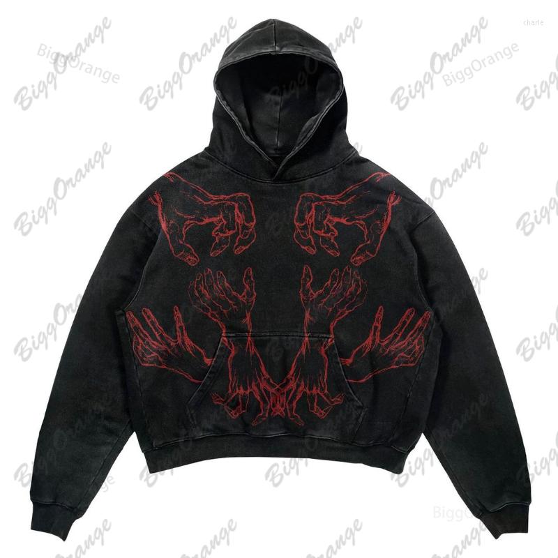 Men' Hoodies 2022 Hipster Oversized Men' Streetwear Sweatshirt Y2K Harajuku High Street Goth Punk Devil' Handprint Hoodie For
Men' Hoodies 2022 Hipster Oversized Men' Streetwear Sweatshirt Y2K Harajuku High Street Goth Punk Devil' Handprint Hoodie For